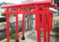 某神社　鳥居塗装